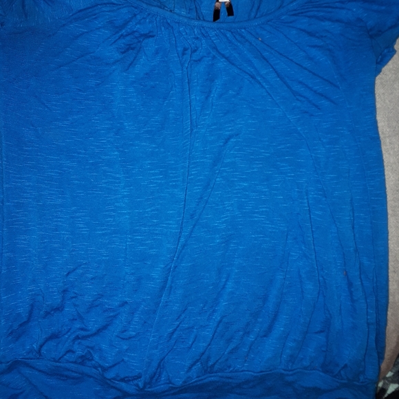 Dark Turquoise Sleeveless, Open back Tee - Picture 5 of 5